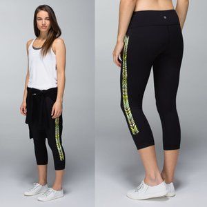 Lululemon Black Luon Low Rise Wunder Under Crop
